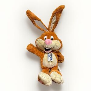 Nestle Nesquik Bunny Plush Vintage Advertising Toy 10" Rabbit Chocolate Milk